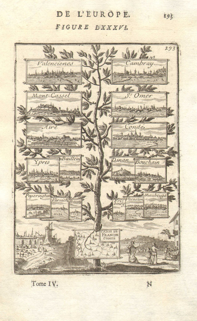 NIJMEGEN 1678 TREATY Valenciennes Cambrai Cassel St Omer Aire Condé. MALLET 1683
